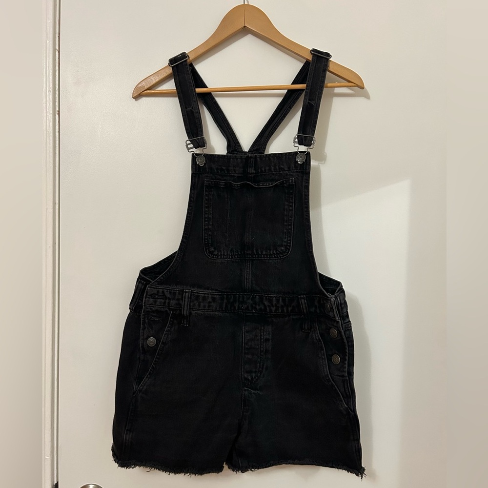 Madewell jean short overalls